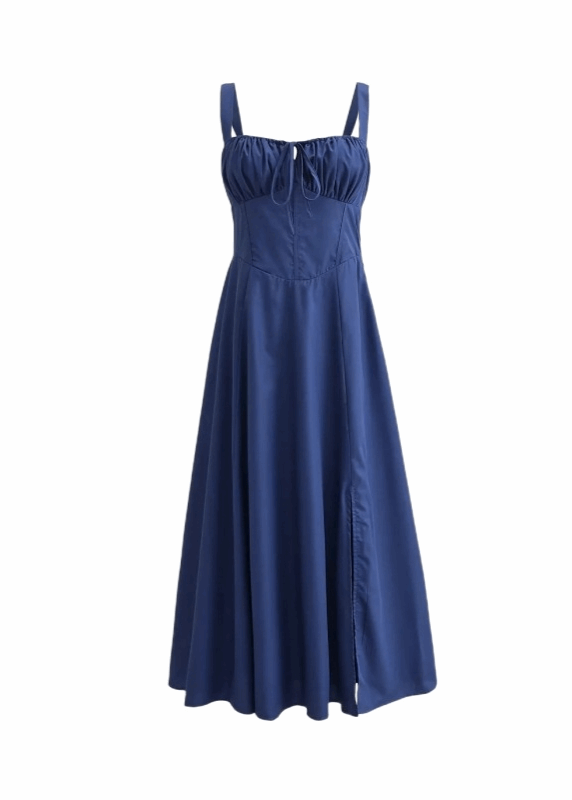 Zelda Midi Dress - Navy