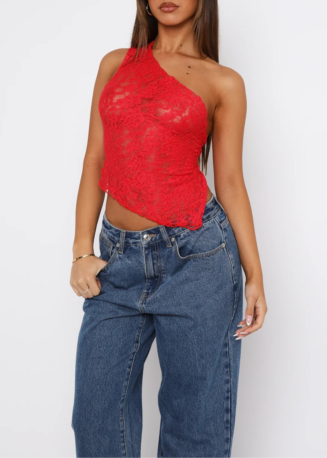 Aurora Lace Top - White