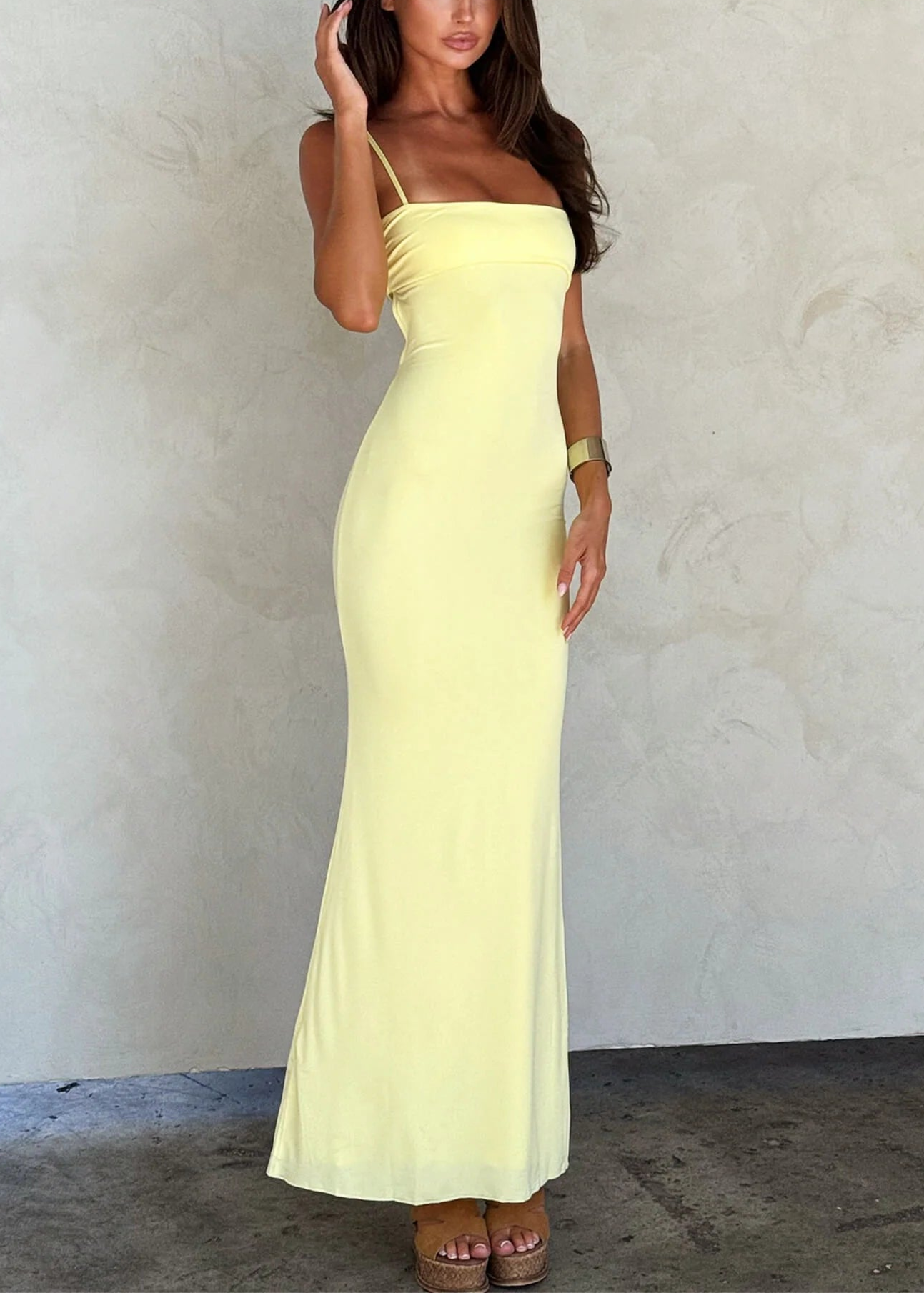 Siri Maxikleid - Gelb