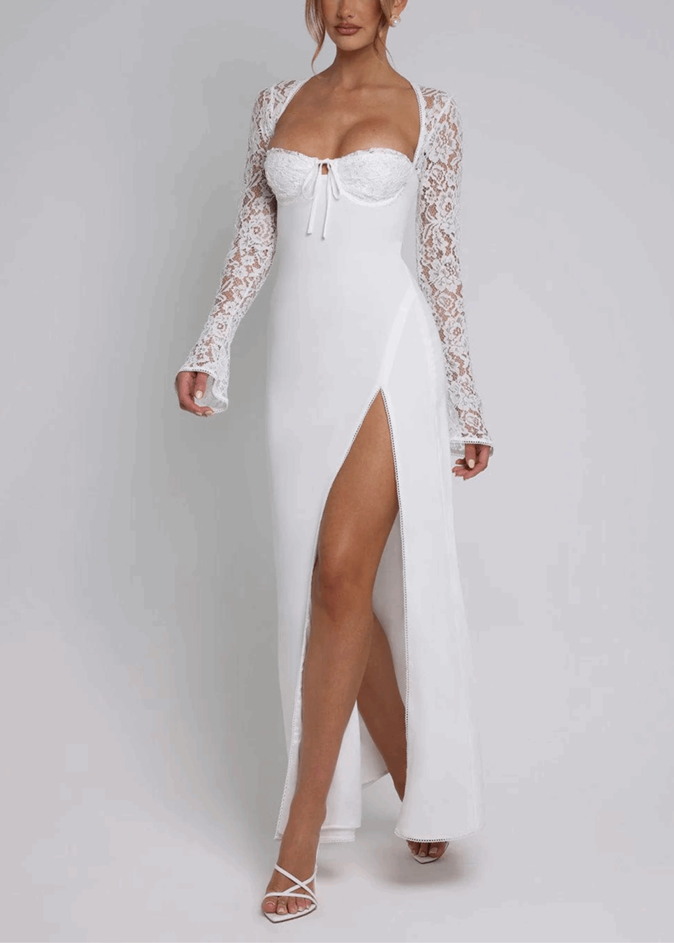 Fiona Maxi Dress - White - Venoura